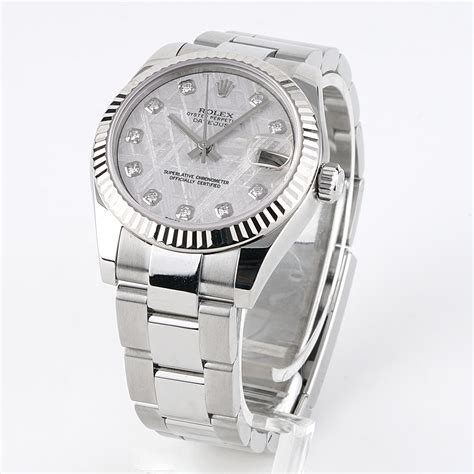 rolex lady datejust meteorite dial|Rolex meteorite dial for sale.